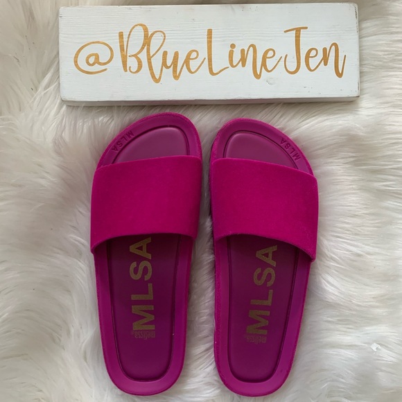 Melissa Shoes - Melissa Pink Beach Slides NWOT